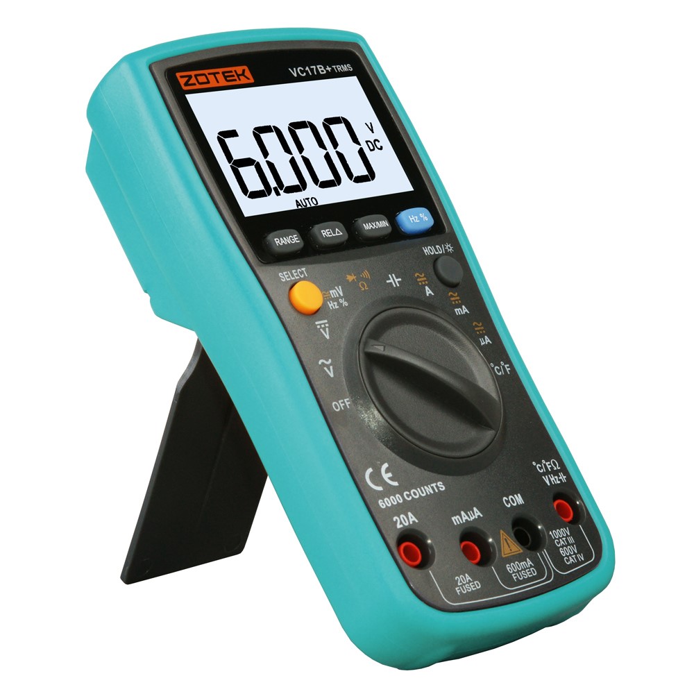 ZOTEK VC17B+ Auto/Manual Ranging LCD Display Multimeter with Thermocouple-1