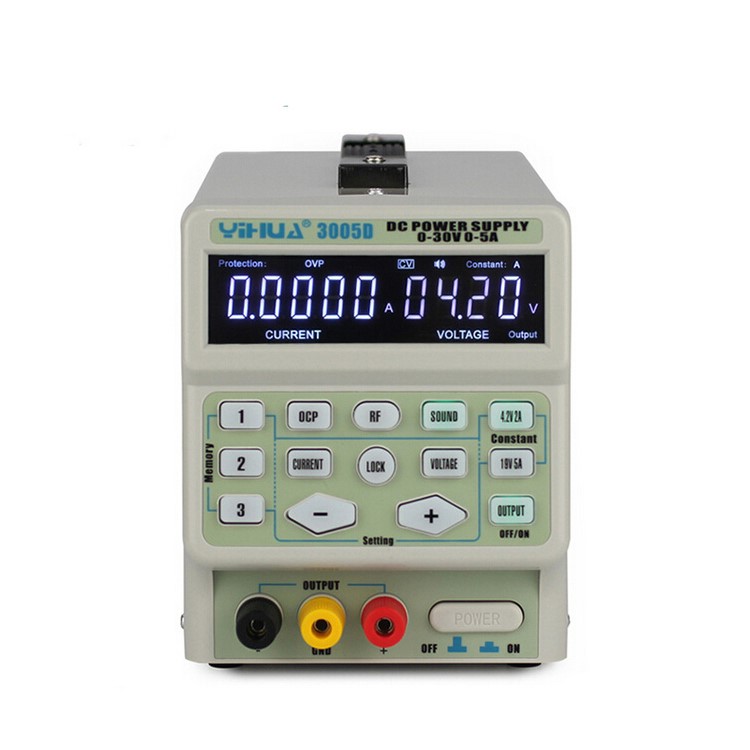 YIHUA 3005D 30V 5A Digital Adjustable Regulated Stabilizer DC Power Supply - CN Standard Plug / 110V-2