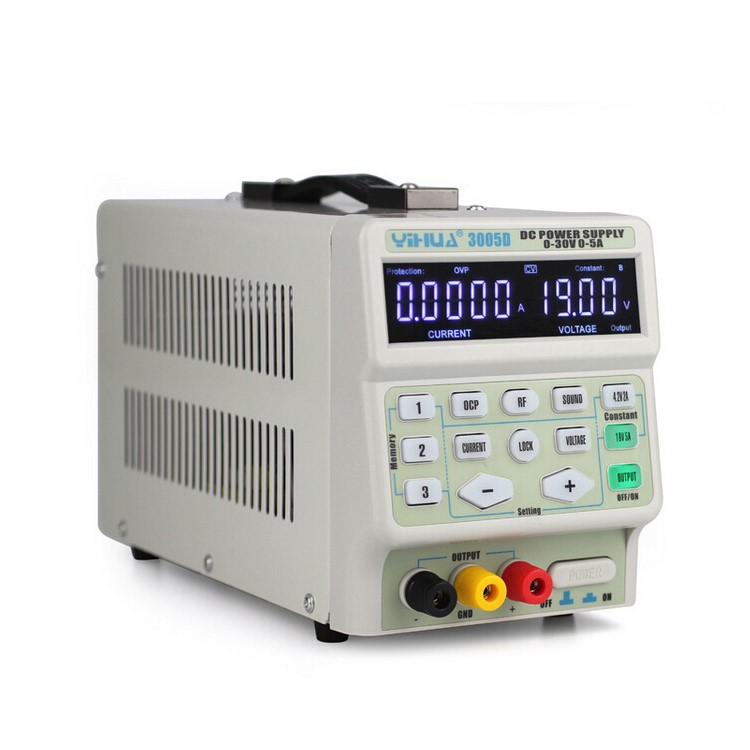 YIHUA 3005D 30V 5A Digital Adjustable Regulated Stabilizer DC Power Supply - CN Standard Plug / 110V-3