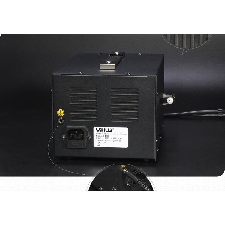 YIHUA 948D 3-In-1 High Frequency Electric Suction Tin Gun - CN Plug / 220V Voltage-6