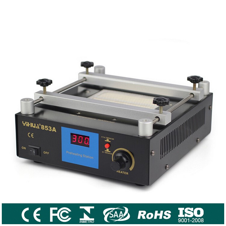 YIHUA 853A 110V High Power ESD BGA Rework Station PCB Preheat and Desoldering IR Preheating Station CN Standard Plug-1