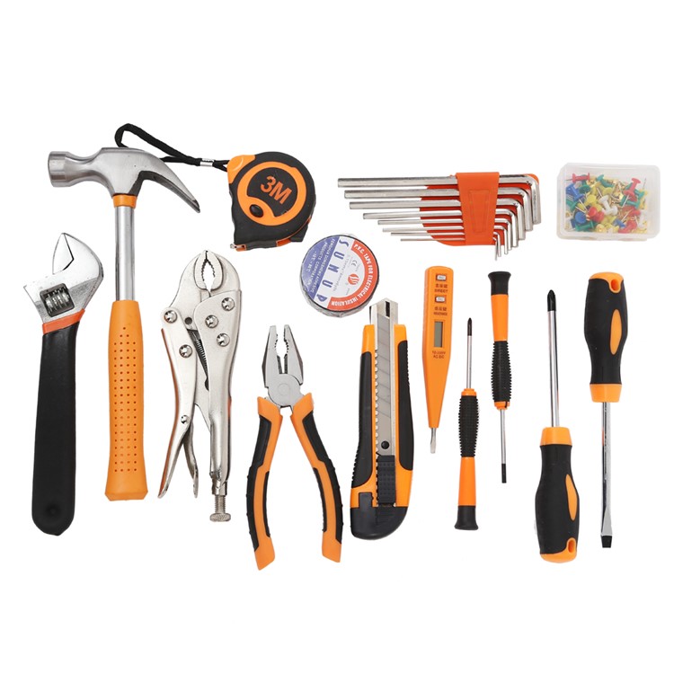 SOLUDE 21Pcs Multifunctional Household Hardware Tool Set with Toolbox (STT-21D)-2