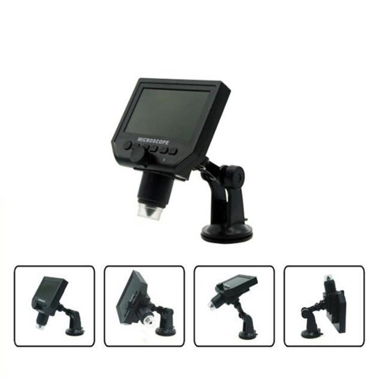 ANDONSTAR 4.3" OLED Screen 600X Digital Microscope Magnifier Camera with Ajustable Stand - Black-1