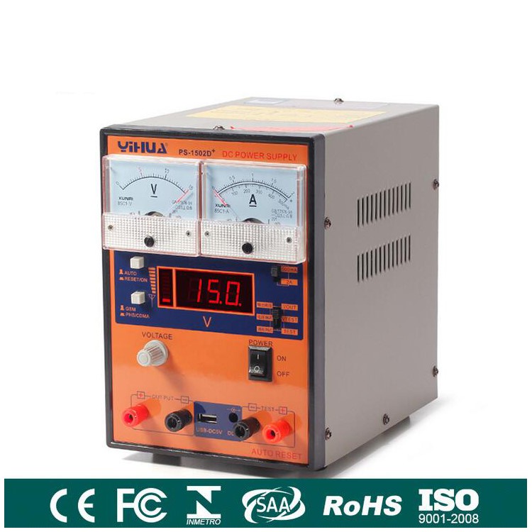 AC110V YIHUA 15V 2A DC Power Supply with LED Display for Repair Cellphone and Laptop-1