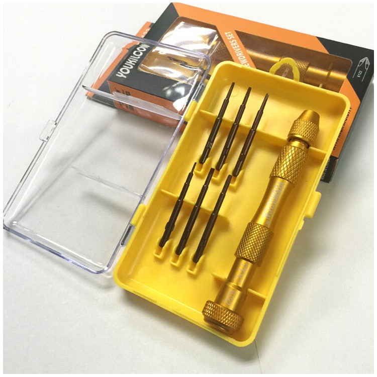 YOUKILOON S2 Alloy Steel 6 Bits Screwdriver Tool Set for iPhone Samsung Etc.-3