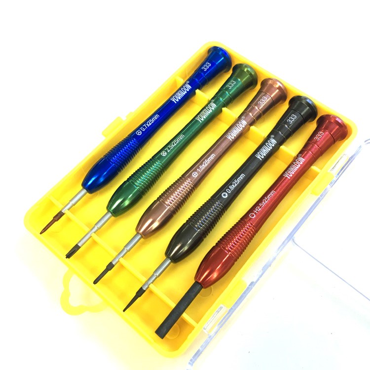 YOUKILOON 5Pcs Phone Repair Opening Screwdriver Tool Set for iPhone 7 / 7 Plus / 6s Etc. (YOU-3335)-2