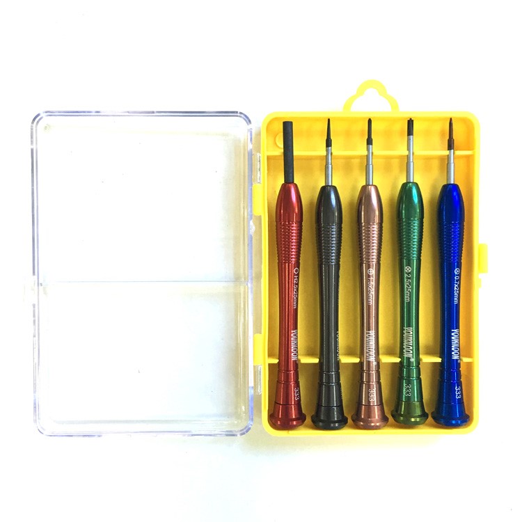 YOUKILOON 5Pcs Phone Repair Opening Screwdriver Tool Set for iPhone 7 / 7 Plus / 6s Etc. (YOU-3335)-4