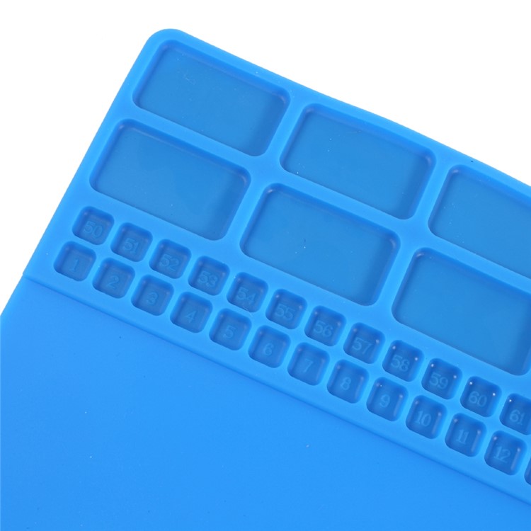 W211 Soft Magnetic Heat Insulation Repair Platform Mat Pad - Blue-3