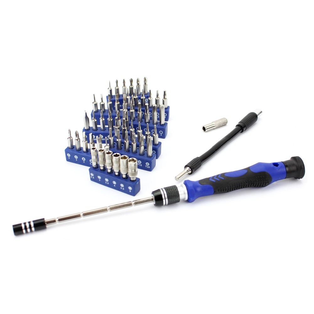 58-in-1 54 Bits Precision Screwdriver Disassembly Repairing Tool Set for iPhone Samsung Etc.-2