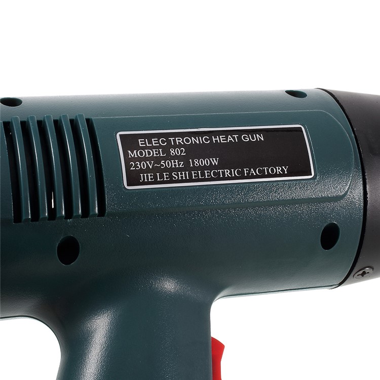JLS-802 1800W 220V Adjustable Temperature Electronic Heat Gun for Crafts, Shrink Tubing, Repair - CN Plug-4