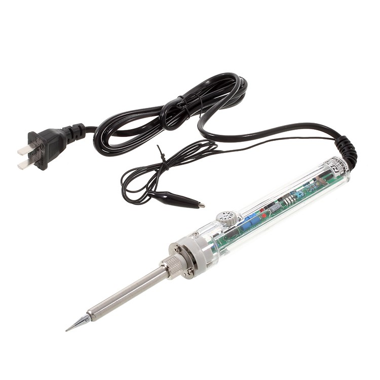 907 220V 60W Pencil Type Professional Adjustable Temperature Welding Soldering Iron Tool - CN Plug-1