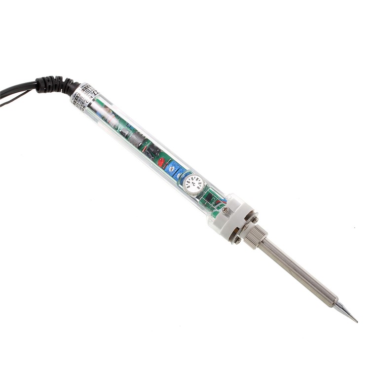 907 220V 60W Pencil Type Professional Adjustable Temperature Welding Soldering Iron Tool - CN Plug-2