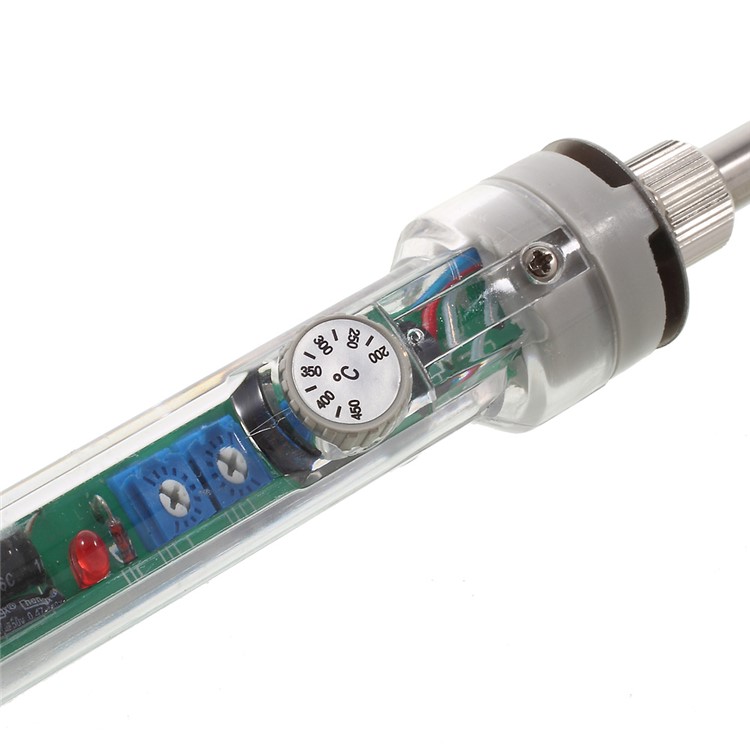907 220V 60W Pencil Type Professional Adjustable Temperature Welding Soldering Iron Tool - CN Plug-6