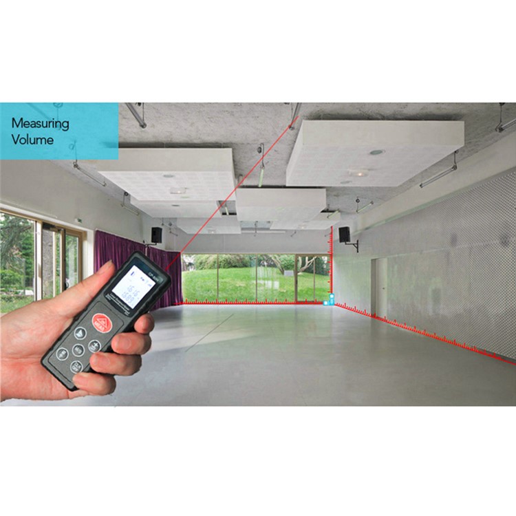 CP-100H Mini 100M Handheld Digital Laser Distance Meter Diastimeter for Construction Industries - Black-3