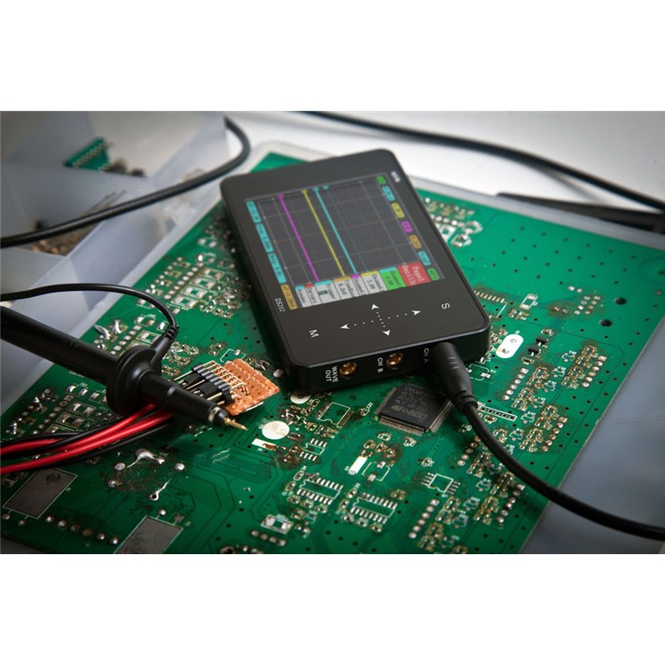 DS202 Portable Mini Handheld Touch Screen Digital Storage Two Channel Oscilloscope - Black-11