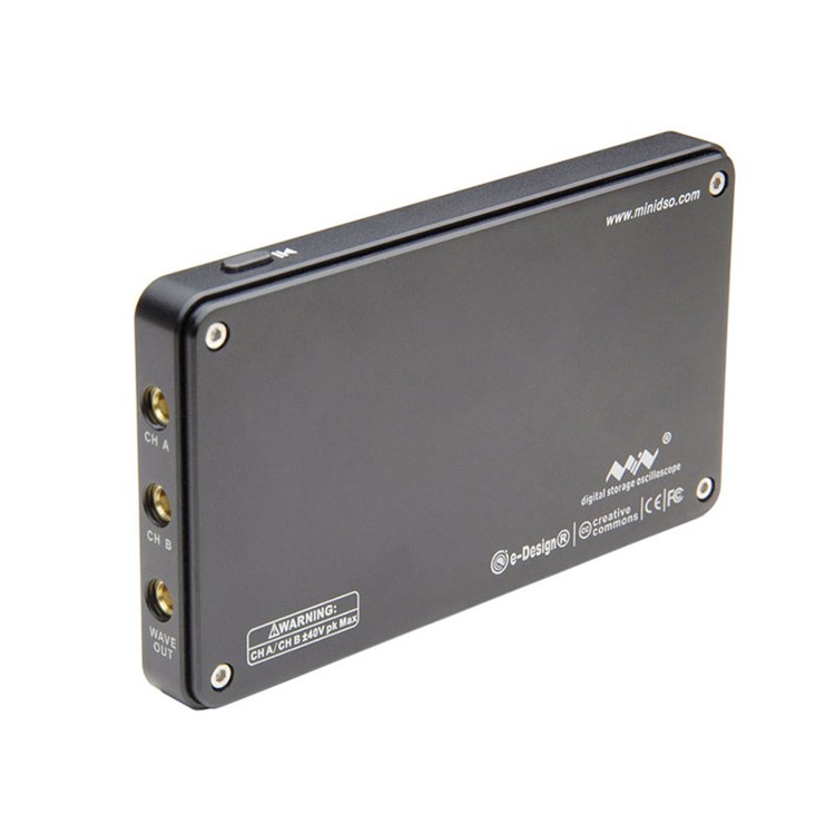 DS202 Portable Mini Handheld Touch Screen Digital Storage Two Channel Oscilloscope - Black-5