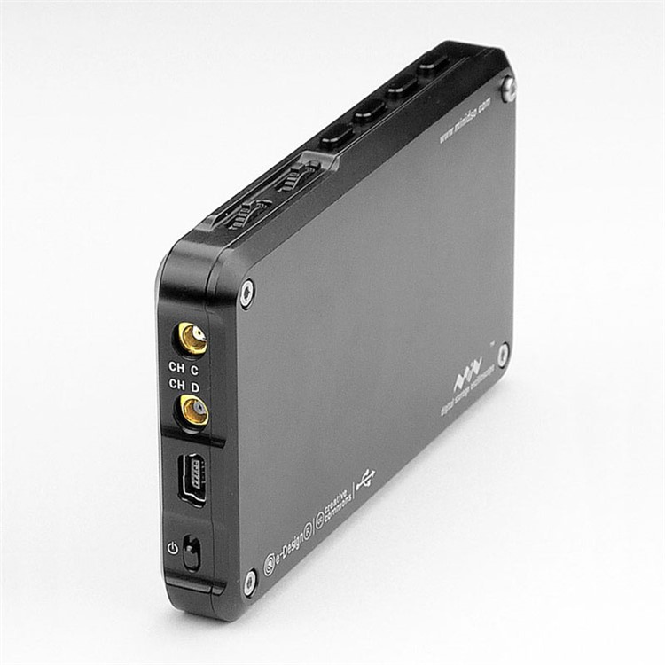 DS203 Portable 3-inch LCD Display Touch Screen 4 Channel Digital Storage Oscilloscope - Black-4