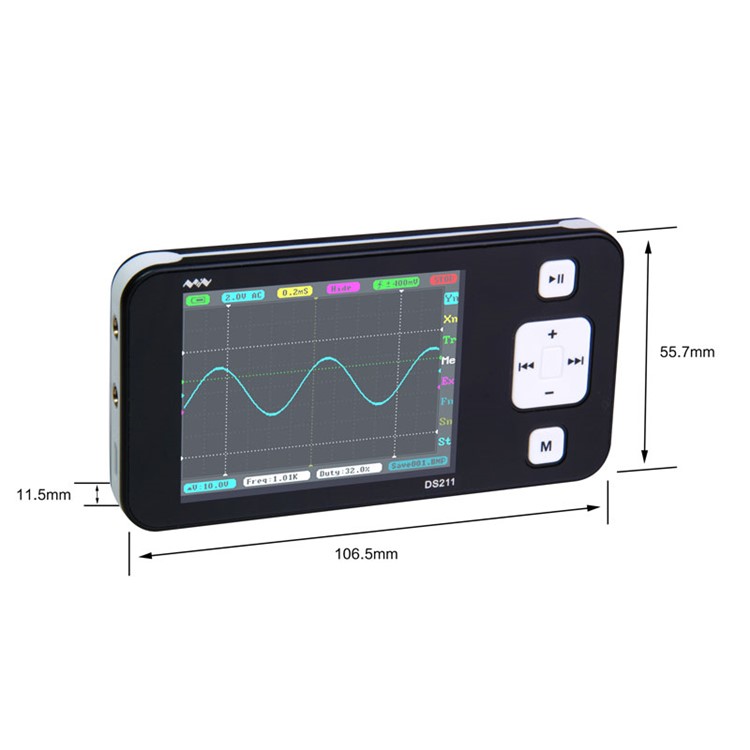 DS211 Mini DSO Digital Storage Oscilloscope 2.8 inch TFT LCD-2