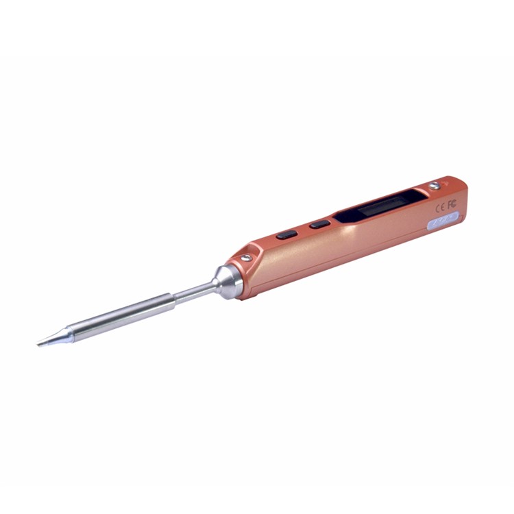 TS100 Professional Electric Soldering Iron Set LCD Display Temperature Adjustment B2/BC2 Double Tip-1