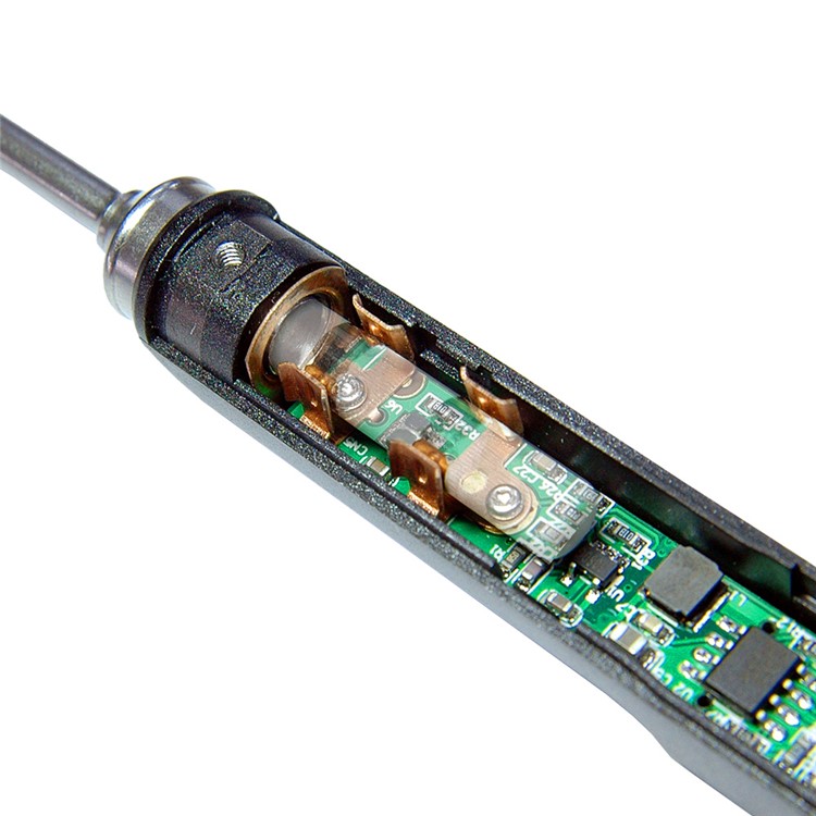 TS100 Professional Electric Soldering Iron Set LCD Display Temperature Adjustment B2/BC2 Double Tip-12