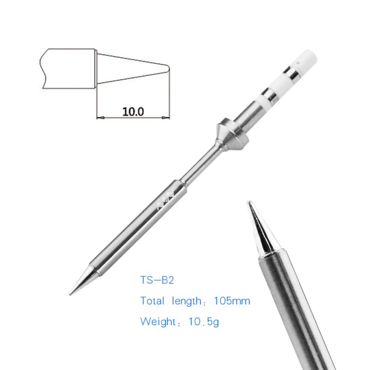 TS100 Professional Electric Soldering Iron Set LCD Display Temperature Adjustment B2/BC2 Double Tip-14