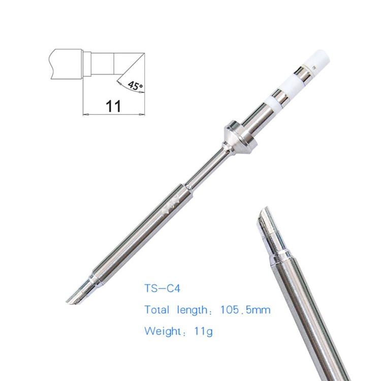 TS100 Professional Electric Soldering Iron Set LCD Display Temperature Adjustment B2/BC2 Double Tip-18