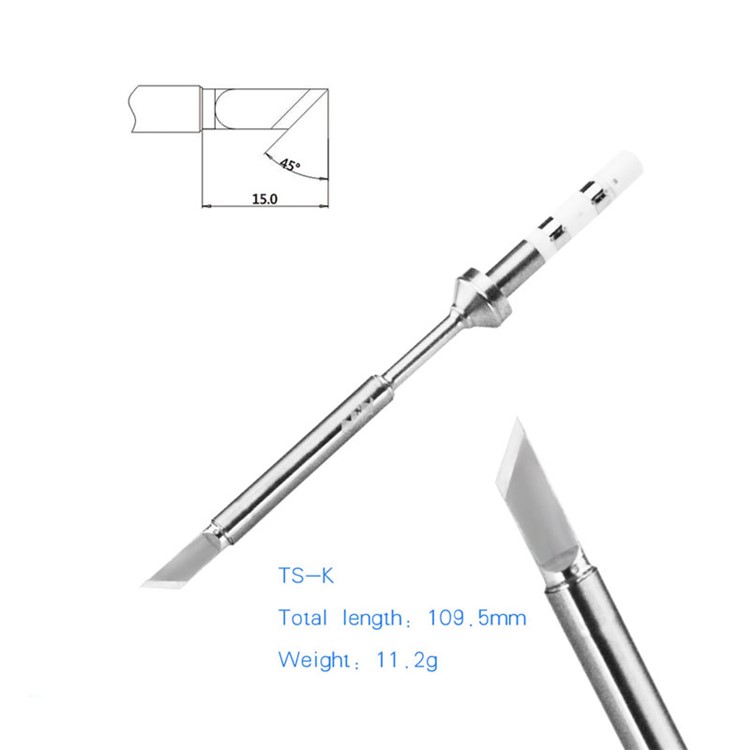 TS100 Professional Electric Soldering Iron Set LCD Display Temperature Adjustment B2/BC2 Double Tip-24