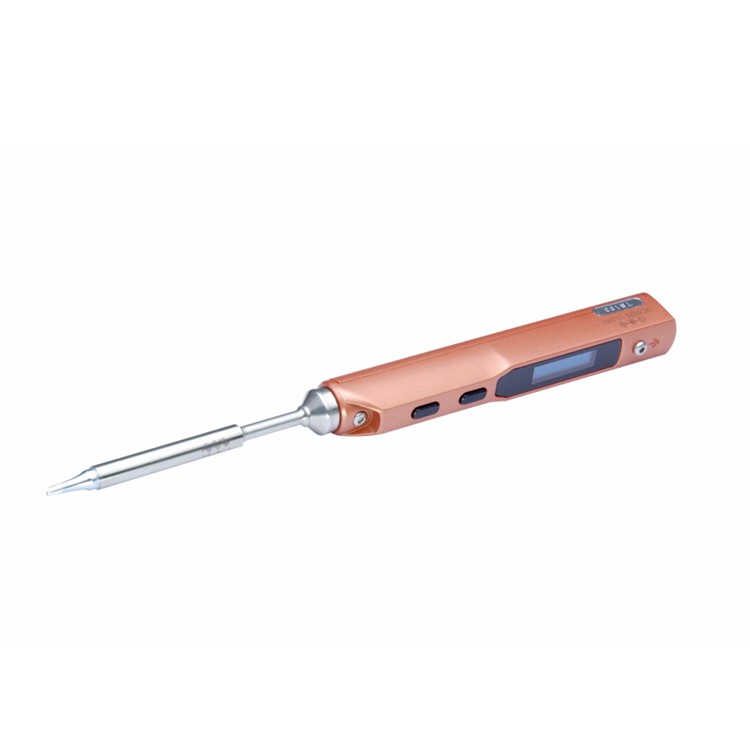 TS100 Professional Electric Soldering Iron Set LCD Display Temperature Adjustment B2/BC2 Double Tip-6