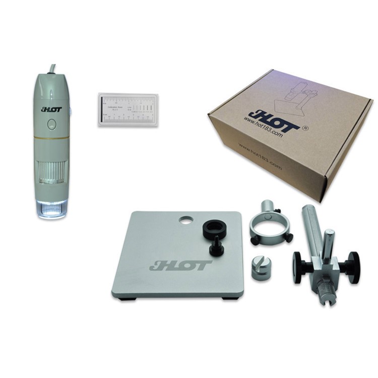 HOT HT-80PS LED Torch Battery Polarization Microscope Digital Super Camera Polarized Smart Gear with Stand-20