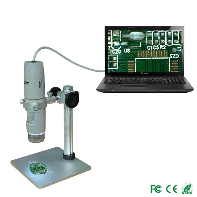 HOT HT-80PS LED Torch Battery Polarization Microscope Digital Super Camera Polarized Smart Gear with Stand-5