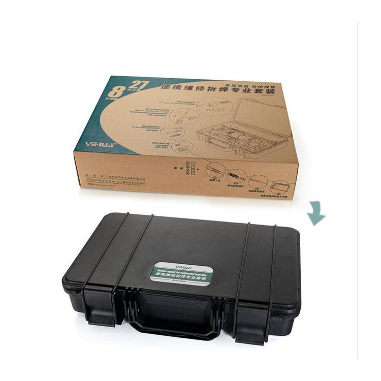 YIHUA 27-in-1 Household Digital Soldering Iron and Hot Air Gun Rework Station Tool Kit - 110V-5
