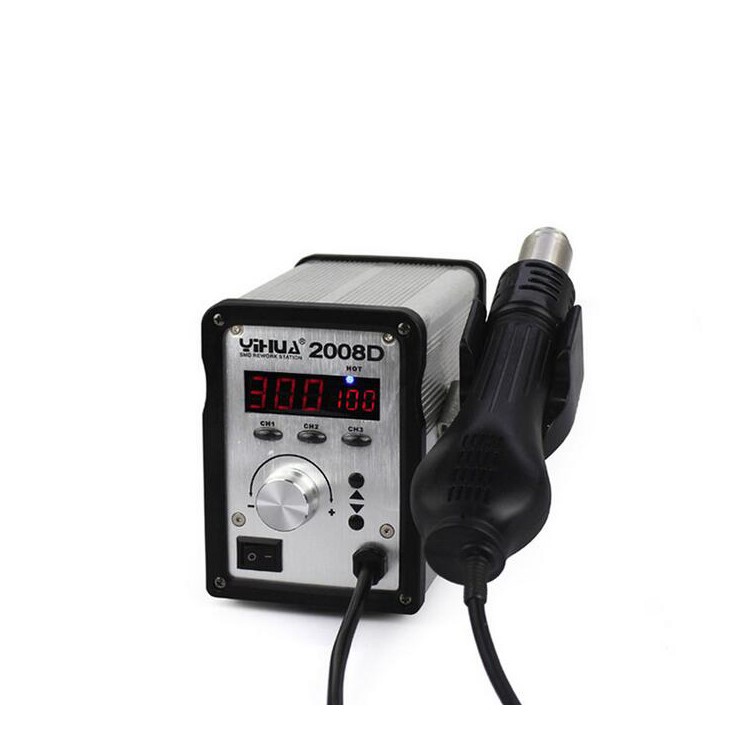 YIHUA 2008D Brushless Fan Hot Air Gun Rework Station with Digital Display - 110V / CN Plug-2