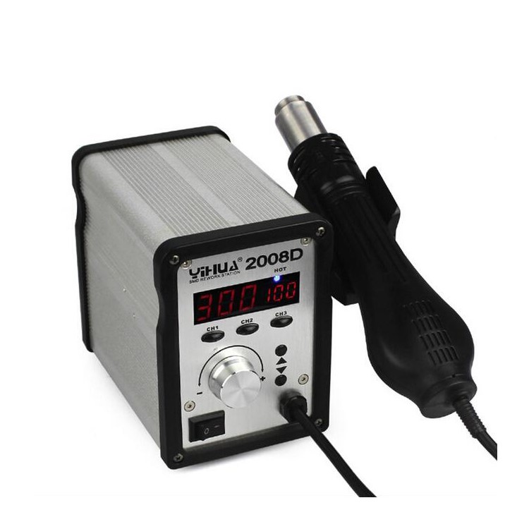 YIHUA 2008D Brushless Fan Hot Air Gun Rework Station with Digital Display - 110V / CN Plug-4
