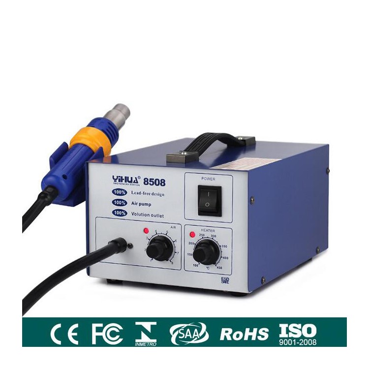 YIHUA 8508 Temperature Controlled Air Soldering Station with Silicone Line - 110V-1