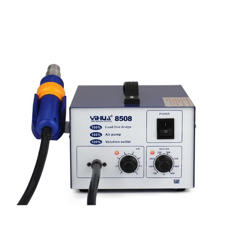 YIHUA 8508 Temperature Controlled Air Soldering Station with Silicone Line - 110V-2