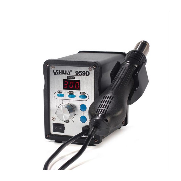 YIHUA 959D 650W 110V Hot Air Gun Soldering Station Ultra Quiet Hot Air Soldering Station-2