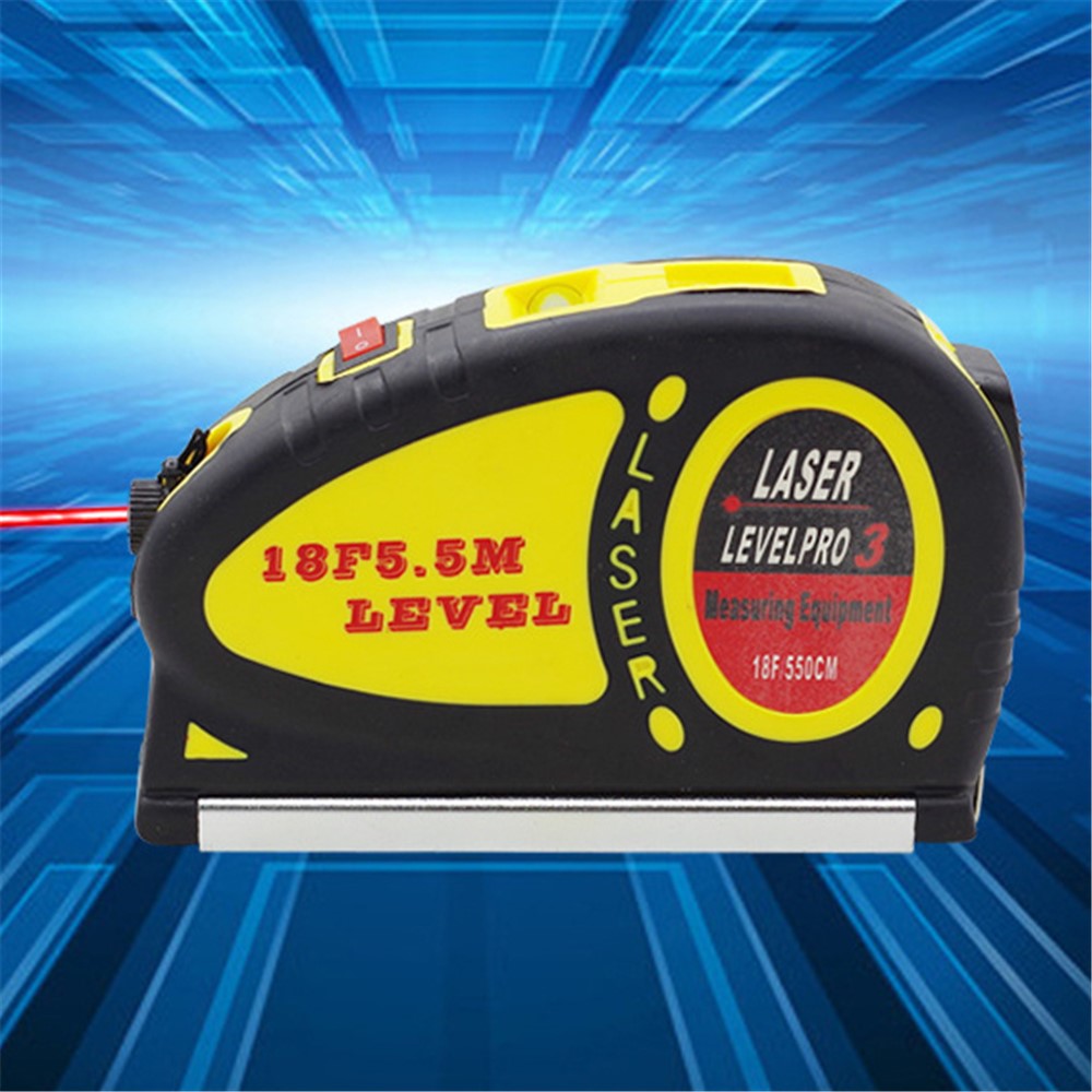 Horizontal & Vertical Laser Level PRO 3 with Tape Measure 18F/5.5M-1