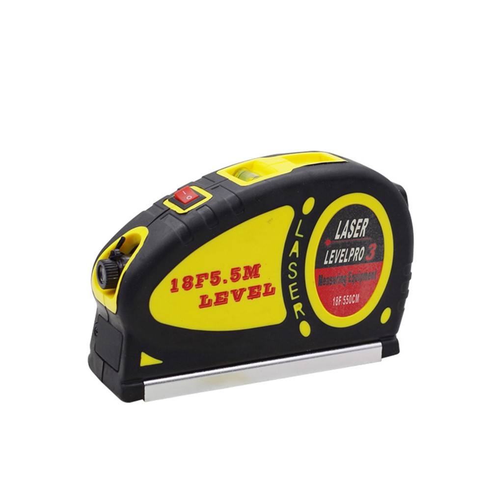 Horizontal & Vertical Laser Level PRO 3 with Tape Measure 18F/5.5M-6