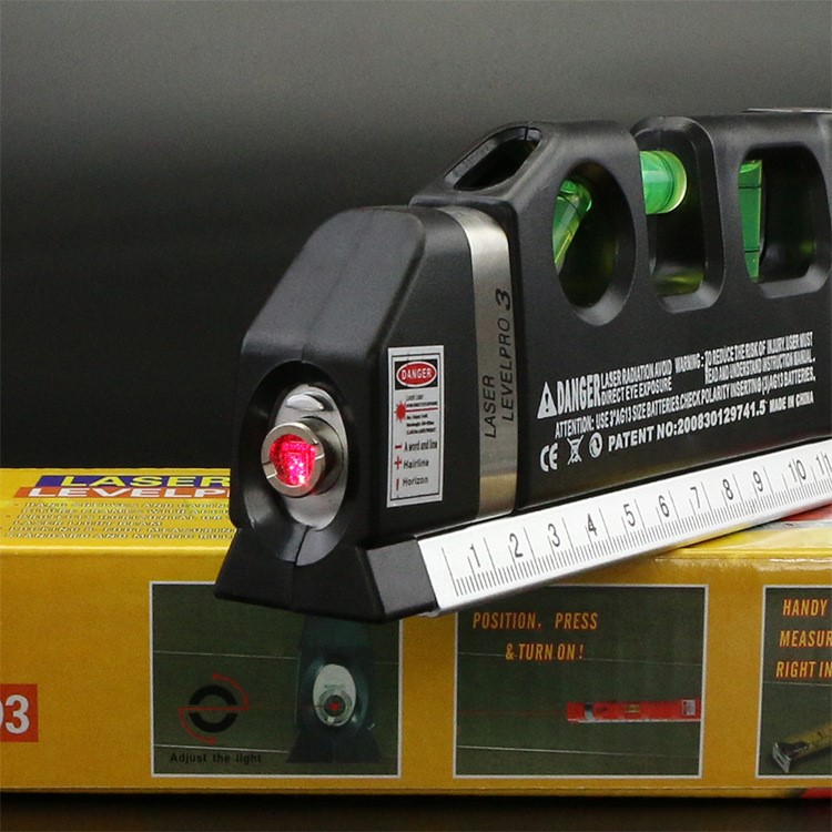 Multipurpose Laser Level Laser Measure Line 8ft Measure Tape Ruler Adjusted Standard and Metric Ruler-2