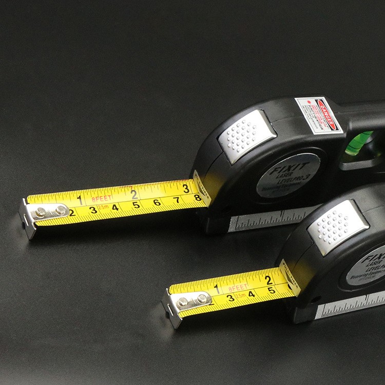 Multipurpose Laser Level Laser Measure Line 8ft Measure Tape Ruler Adjusted Standard and Metric Ruler-3