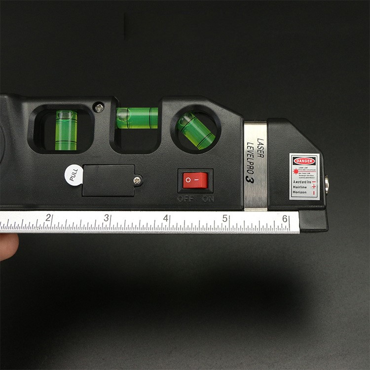 Multipurpose Laser Level Laser Measure Line 8ft Measure Tape Ruler Adjusted Standard and Metric Ruler-4
