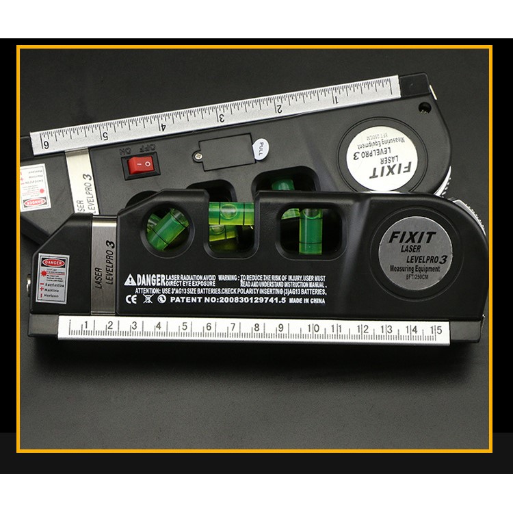 Multipurpose Laser Level Laser Measure Line 8ft Measure Tape Ruler Adjusted Standard and Metric Ruler-5