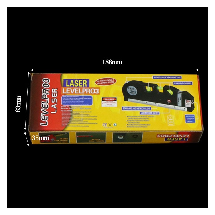 Multipurpose Laser Level Laser Measure Line 8ft Measure Tape Ruler Adjusted Standard and Metric Ruler-6