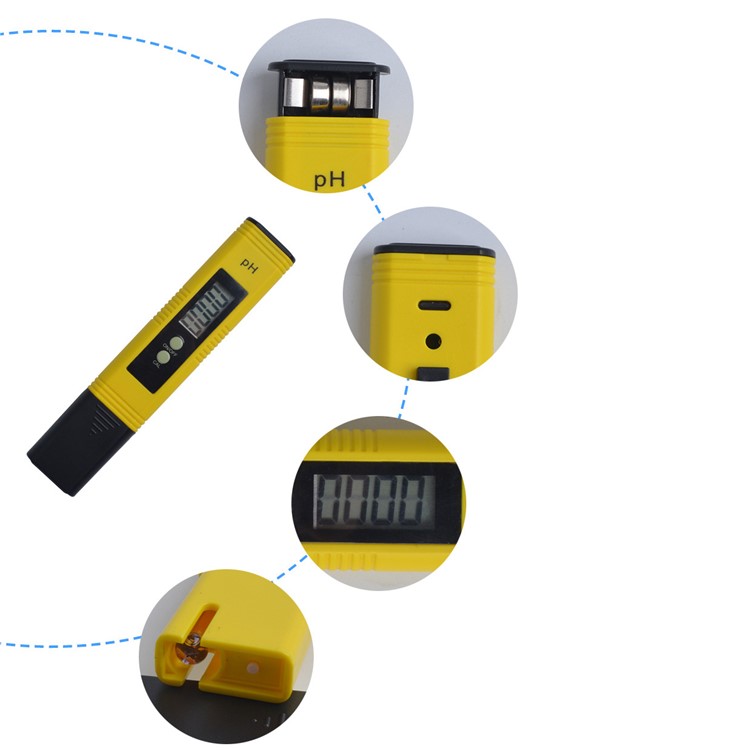 Portable 0.01 High Accuracy pH Meter Water Quality Tester with 0-14 pH Measurement Range-12