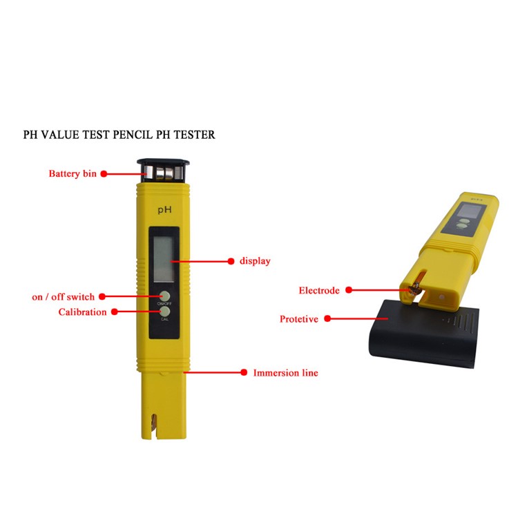 Portable 0.01 High Accuracy pH Meter Water Quality Tester with 0-14 pH Measurement Range-9