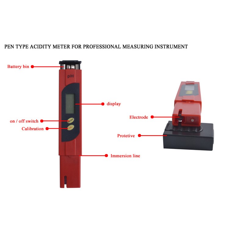 Portable 0.01 High Accuracy Digital pH Meter Water Quality Tester with 0-14 pH Measurement Range for Household Drinking Water, Hydroponics, Aquariums etc-12