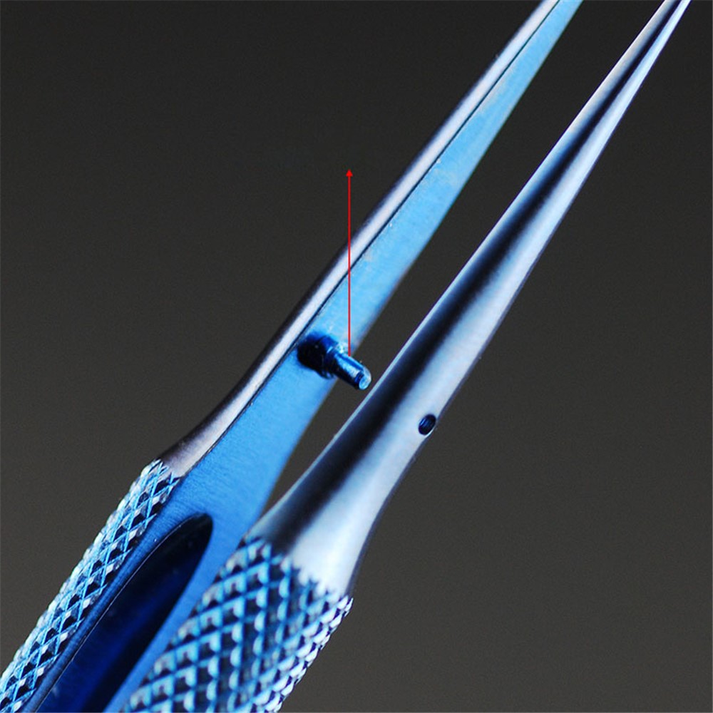 0.15mm Fingerprint Jump Wire Tweezer Titanium Alloy for Mobile Phone Mainboard Maintenance - Curved Tip-5