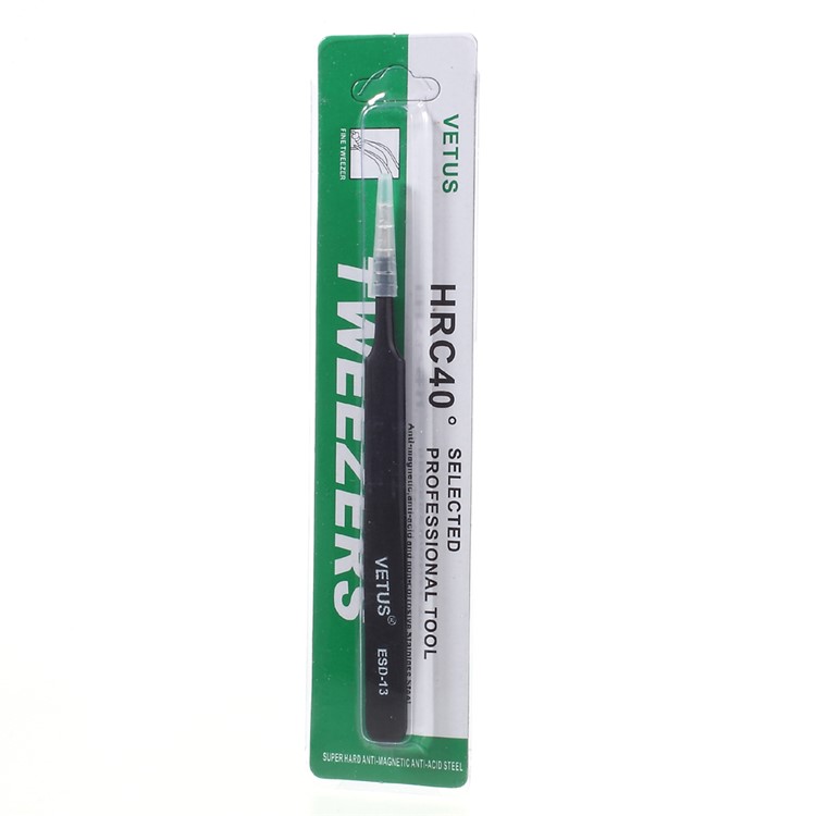 6PCS/Set ESD Anti-Static Stainless Steel Tweezers Set Repair Tool Kit-10
