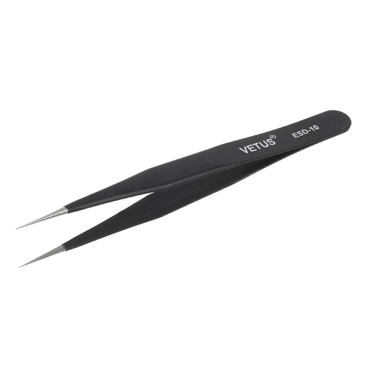 6PCS/Set ESD Anti-Static Stainless Steel Tweezers Set Repair Tool Kit-2