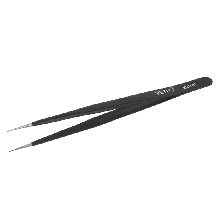 6PCS/Set ESD Anti-Static Stainless Steel Tweezers Set Repair Tool Kit-3